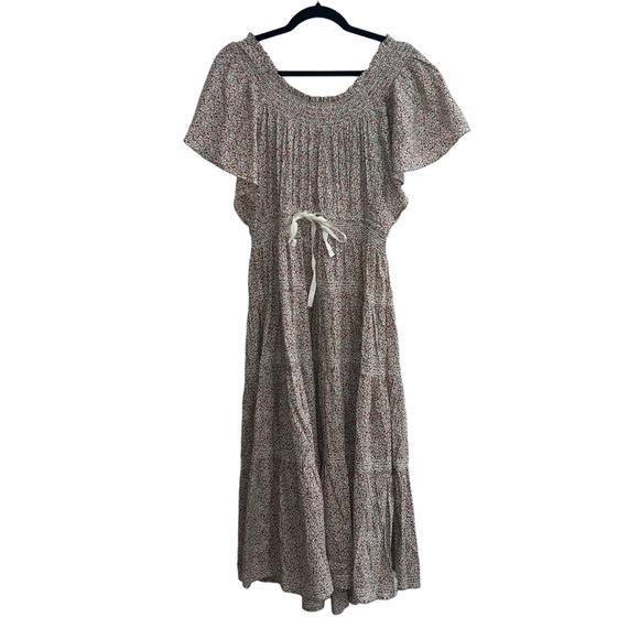 NEW NWT THE GREAT. The Creek Midi Dress Cream Mini Wildflower - Picture 10 of 16